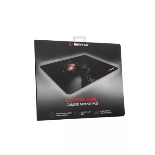 Rampage Egérpad - Combat Zone (270x350x3mm; fekete)