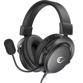   Rampage Fejhallgató - R36 DROP (7.1, mikrofon, USB, hangerőszabályzó, nagy-párnás, 2.2m kábel, fekete)