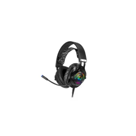   Rampage Fejhallgató - RM-K18 DOUBLE BLACK (7.1, mikrofon, USB, hangerőszabályzó, nagy-párnás, fekete)