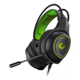   Rampage Fejhallgató - RM-K23 MISSION (mikrofon, USB, hangerőszabályzó, nagy-párnás, zöld)