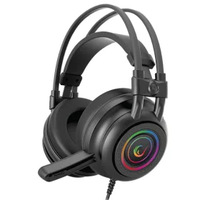   Rampage Fejhallgató - RM-K2 X-QUADRO RGB (7.1, mikrofon, USB, hangerőszabályzó, nagy-párnás, 2.2m kábel, fekete)