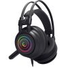 Rampage Fejhallgató - RM-K2 X-QUADRO RGB (7.1, mikrofon, USB, hangerőszabályzó, nagy-párnás, 2.2m kábel, fekete)
