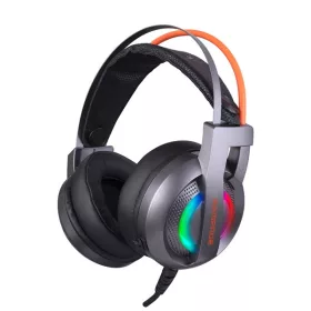   Rampage Fejhallgató - RM-X7 Tornado (CMEDIA 100B Chip, mikrofon, 3.5mm jack, nagy-párnás, 2.2m, fekete, RGB)