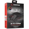 Rampage Egér Gamer - SMX-R77 X-TITAN (7200DPI, 7 gomb, makro, RGB LED, 1,8m harisnyázott kábel, fekete)