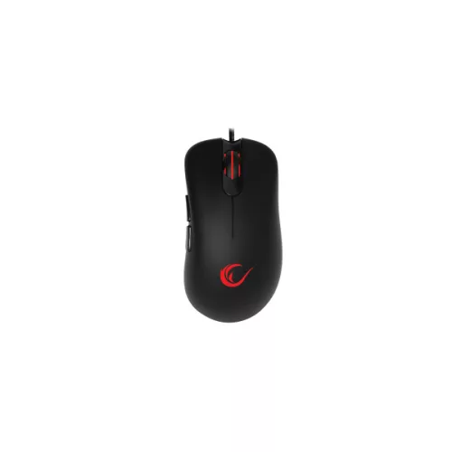 Rampage Egér Gamer - SMX-R50 HOWL (3200DPI, 4 gomb, makro, LED, harisnyázott kábel, fekete)