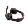 Rampage Fejhallgató - SN-R9 (mikrofon, 3.5mm jack, hangerőszabályzó, nagy-párnás, 1.8m kábel, fekete-piros)