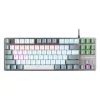 Rampage Billentyűzet - SNUG K14 Black US (Vezetékes, Mechanikus, Blue switch, angol, fekete, RGB LED)