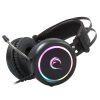 Rampage Fejhallgató - STORMY RGB (7.1, mikrofon, USB, hangerőszabályzó, nagy-párnás, 2m kábel, fekete)