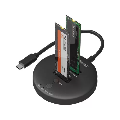 Sandberg M.2 SSD dokkoló -USB3.2 Cloner Dock for M2+NVMe