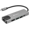 Sandberg Notebook Dokkoló - USB-C 5in1 Travel Dock Saver