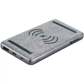   Sandberg Akkubank - Powerbank 10000 PD20W+Wireless (Csatlakozók: MicroUSB/USB-C/USB-A, vezeték nélküli telefontöltés)