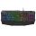 Sharkoon Billentyűzet - Skiller SGK4 (USB, RGB, csuklótámasz, multimédia, 1,8m, fekete, angol)