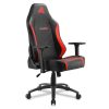 Sharkoon Gamer szék - Skiller SGS20 Black/Red (állítható magasság; állítható kartámasz; szövet; acél talp; 120kg-ig)