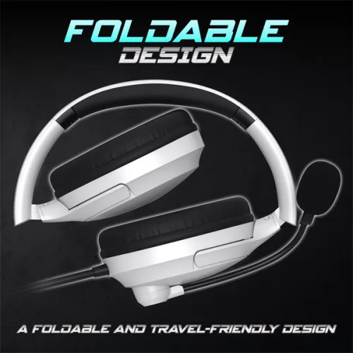 Spirit of Gamer Fejhallgató - PRO-H4 White (MultiPlatform, mikrofon, 3.5mm jack, hangerőszabályzó, fehér)