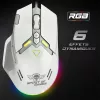 Spirit of Gamer Egér - ELITE-M60 White (Optikai, 20000 DPI, 1000Hz, 9 programozható gomb, RGB, vezetékes, fehér)