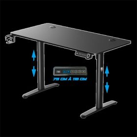   Spirit of Gamer Gamer Asztal - Headquarter 700 (MDF lap, fém lábak, állítható magasság(motoros), 120 x 60 x 1,8 cm)