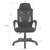 Spirit of Gamer szék - HELLCAT Black (állítható dőlés/magasság; szövet; max.120kg-ig, fekete)