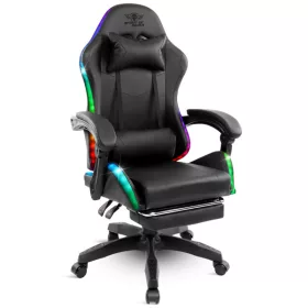   Spirit of Gamer szék - SIRIUS (RGB, állítható dőlés/magasság; kihajtható lábtartó; max.120kg-ig, fekete)