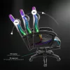 Spirit of Gamer szék - SIRIUS (RGB, állítható dőlés/magasság; kihajtható lábtartó; max.120kg-ig, fekete)