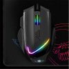 Spirit of Gamer Egér - PRO-M3 RGB (Optikai, 7200DPI, 8 gomb, harisnyázott kábel, fekete) + egérpad