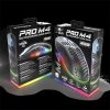 Spirit of Gamer Egér - S-PM4 RGB (Optikai, 12800DPI, 6 gomb, harisnyázott kábel, fekete)