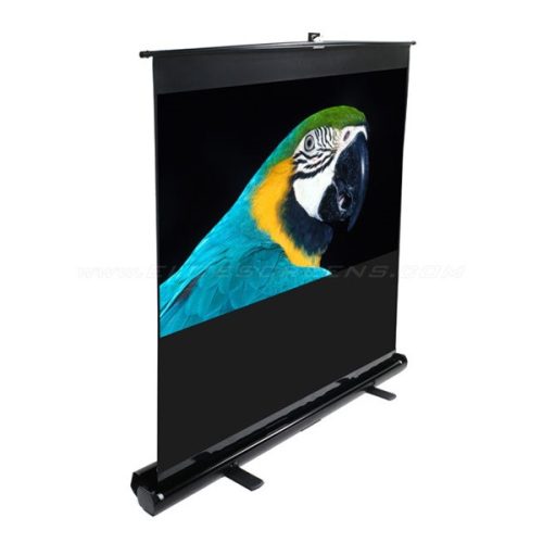 EliteScreens 72" (4:3) hordozható manuális pull up vászon F72NWV (146 x 110 cm, Fekete váz)