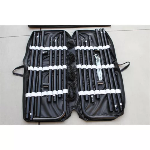 EliteScreens 120" (16:9) mobil szabadtéri vászon OMS120HR2 (266 x 149 cm, Fekete, hátsó vetítésű) + táska