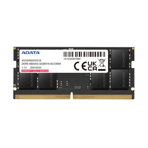 ADATA Memória Notebook - 32GB DDR5 (32GB, 4800MHz, CL40, 1.1V)