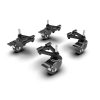 Trak Racer Szimulátor kiegészítő - Universal Caster Wheels with Brake & Mounting Brackets