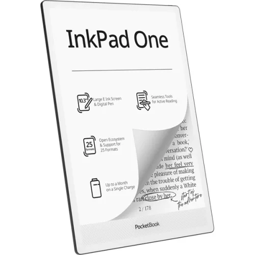PocketBook E-book Olvasó - PB1030-8-WW (InkPad One, 10,3" E Ink Mobius, 32GB, toll, SMARTlight, wifi, Bluetooth, USB-C)