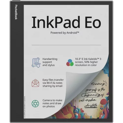 PocketBook E-book Olvasó - PB1042-M-WW (InkPad Eo, 10,3" színes E Ink, 64GB, Android 11, toll, wifi, Bluetooth, USB-C)