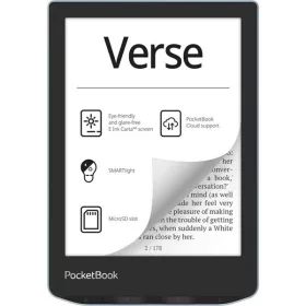   PocketBook E-book Olvasó - PB629-2-WW (Verse, 6" E Ink Carta, 8GB, SMARTlight, wifi, microSD, USB-C, kék)
