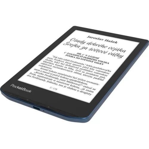 PocketBook E-book Olvasó - PB634-A-WW (Verse Pro, 6" E Ink Carta, 16GB, SMARTlight, wifi, Bluetooth, USB-C, IPX8, kék)