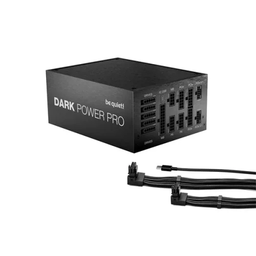 Be Quiet! Tápegység 1300W - DARK POWER 14 IO (80+ Titanium, ATX3.1, PCIe5.1, moduláris, fekete)
