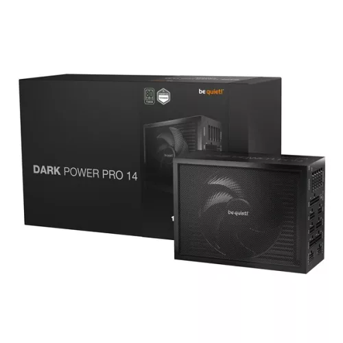 Be Quiet! Tápegység 1300W - DARK POWER 14 IO (80+ Titanium, ATX3.1, PCIe5.1, moduláris, fekete)
