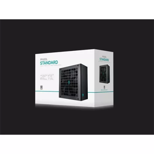 DeepCool Tápegység 650W - Gamerstorm PF650L (80 Plus, ATX2.31, Aktív PFC, 12cm )
