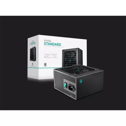 DeepCool Tápegység 650W - Gamerstorm PF650L (80 Plus, ATX2.31, Aktív PFC, 12cm )