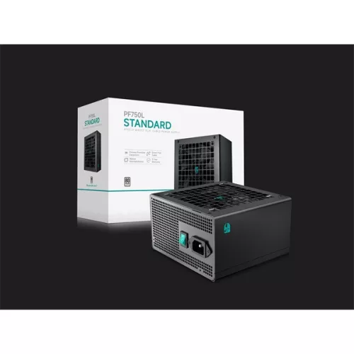 DeepCool Tápegység 750W - Gamerstorm PF750L (80 Plus, ATX2.31, Aktív PFC, 12cm )