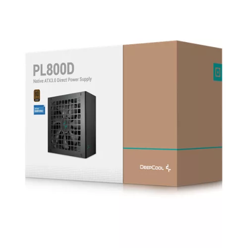DeepCool Tápegység 800W - PL800-D (80 Plus Bronze, ATX3.1, Aktív PFC, 12cm )