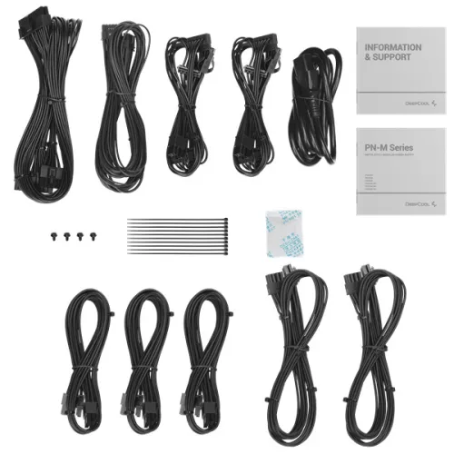 DeepCool Tápegység 650W - Gamerstorm PN650-M (80 Plus Gold, ATX3.1, PCI-E 5.1, Aktív PFC, Full moduláris, 12cm)