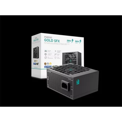 DeepCool Tápegység 850W - Gamerstorm PS850G (80 Plus Gold, SFX, ATX3.1, Aktív PFC, 12cm)