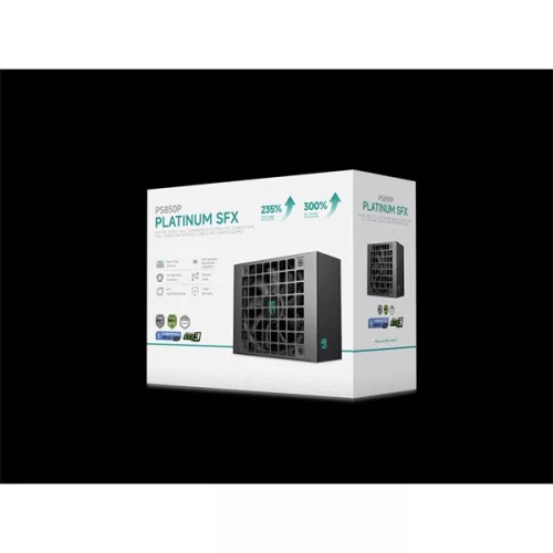 DeepCool Tápegység 850W - Gamerstorm PS850P (80 Plus Platinum, SFX, ATX3.1, Aktív PFC, 12cm)