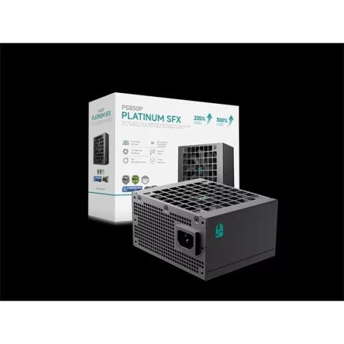 DeepCool Tápegység 850W - Gamerstorm PS850P (80 Plus Platinum, SFX, ATX3.1, Aktív PFC, 12cm)