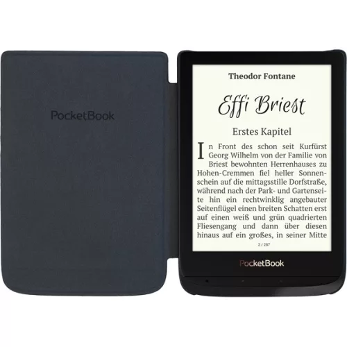 PocketBook E-book Tok - HPUC-632-B-S (Shell, 6", Touch HD 3, Touch Lux 4, Basic Lux 2, fekete csíkos)
