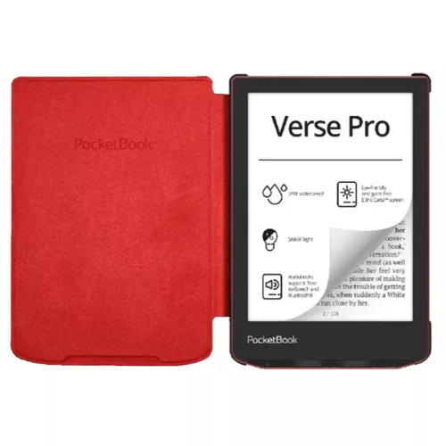 PocketBook E-book Tok - H-S-634-R-WW (Shell, 6", Verse PB629 / Verse Pro PB634, piros)