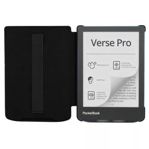 PocketBook E-book Tok - SH-ST-634-BK-WW (Shell Strap, 6", Verse / Verse Pro / Verse Pro Color, kézpánt, fekete)