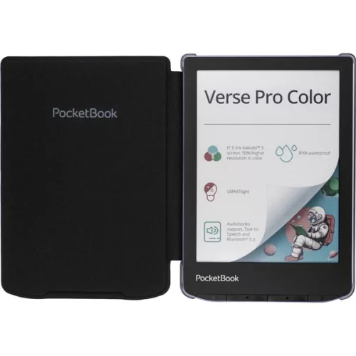 PocketBook E-book Tok - SH-TR-634-BK-WW (Shell, PB619 / PB629 / PB634, átlátszó, kézpánt, fekete)