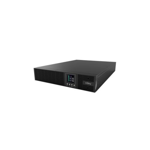 NJOY Szünetmentes 3000VA - Aster 3K (8x IEC C13, On-line, RS232, USB, szoftver, LCD kijelző, 2U rack)