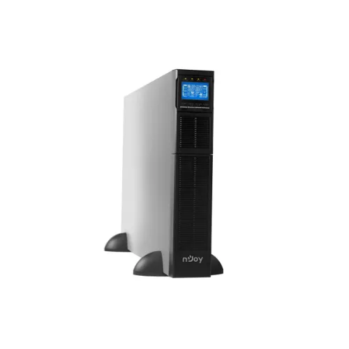 NJOY Szünetmentes 10000VA - Balder 10000 (On-line, RS232, USB, szoftver, LCD kijelző, 3U rack,) akkumulátor nélkül!