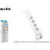 S-Link túlfeszültségvédő - SPG3040 White (4 aljzat, max.3680 Watt, 900 Joule, fehér)